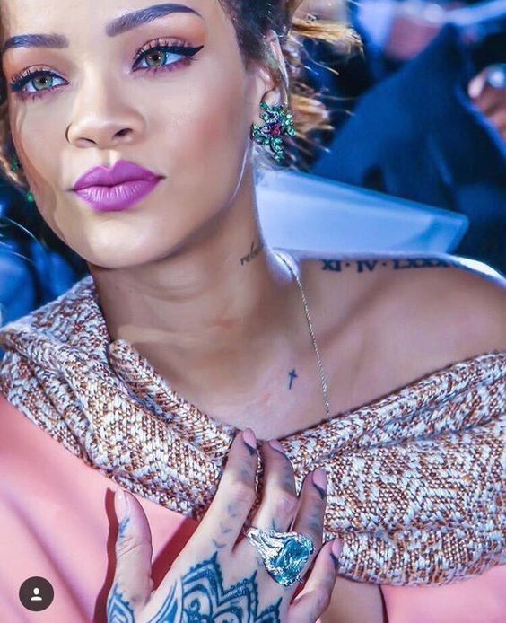 Rihanna’s Tattoos are a Reflection of Her Bold Personality Roomatic